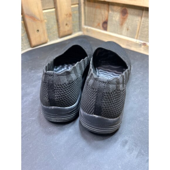 Skechers Womens Seager-Stat Black Slip-On Shoes Size 9.5 Air-Cooled Memory Foam - Picture 6 of 9
